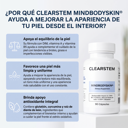 Clearstem- Suplemento para el cuidado integral de la piel