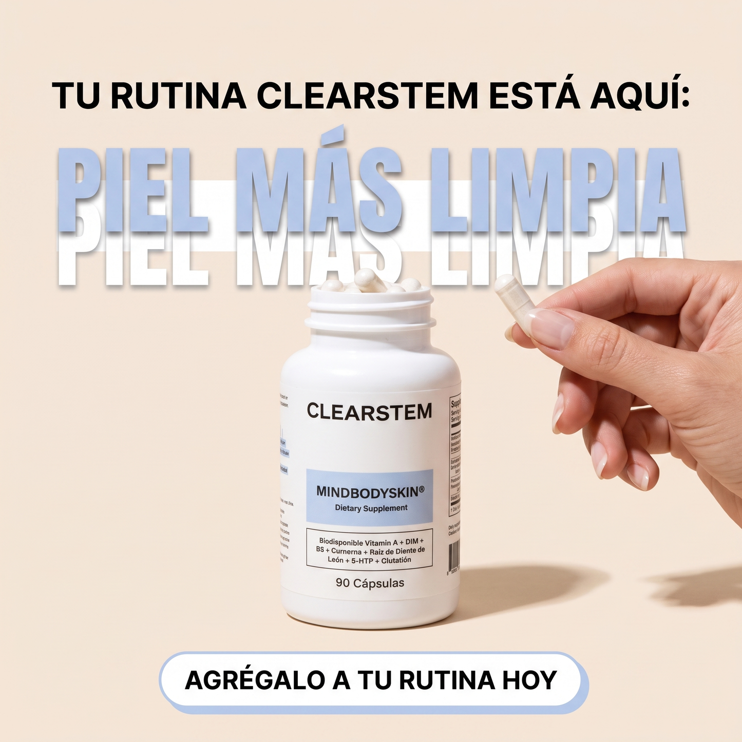 Clearstem- Suplemento para el cuidado integral de la piel