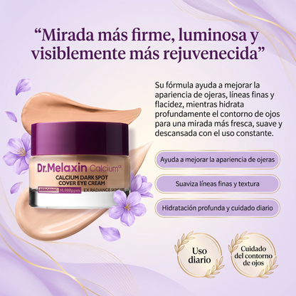 Crema de ojos con calcio para manchas oscuras, ojeras, bolsas y flacidez