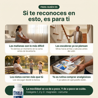 Flex-a Alivia tus articulaciones Para moverte sin Dolor