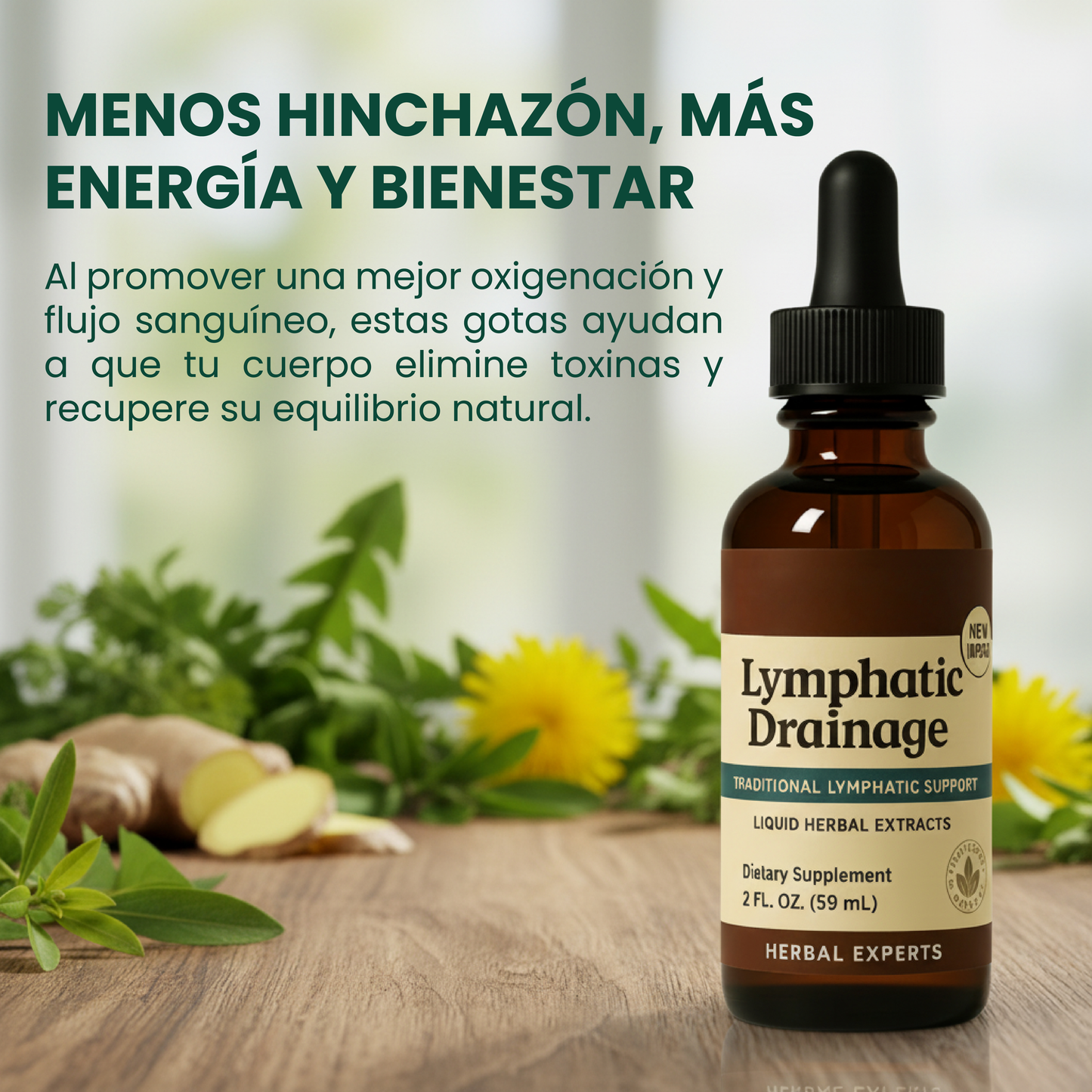 Gotas de bienestar-apoyo para reducir la hinchazón