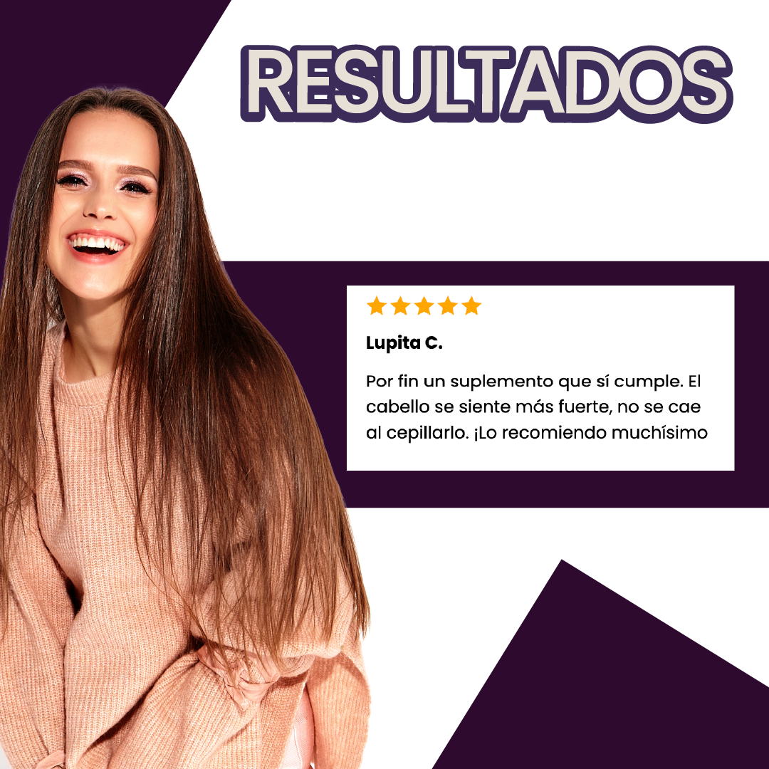 Vitaminas hair growth para el crecimiento del cabello y la prevención de la caída