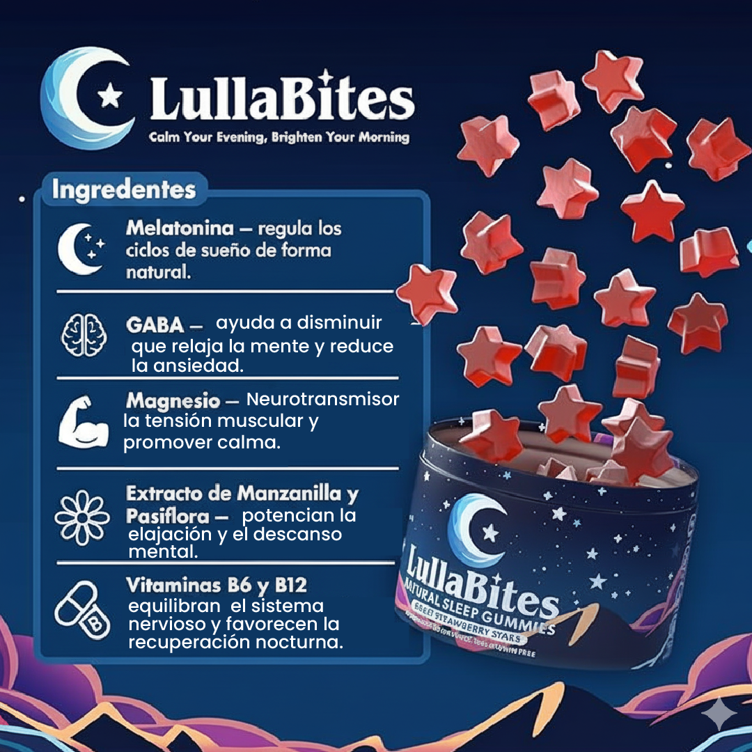 LullaBites - Gomitas naturales para dormir