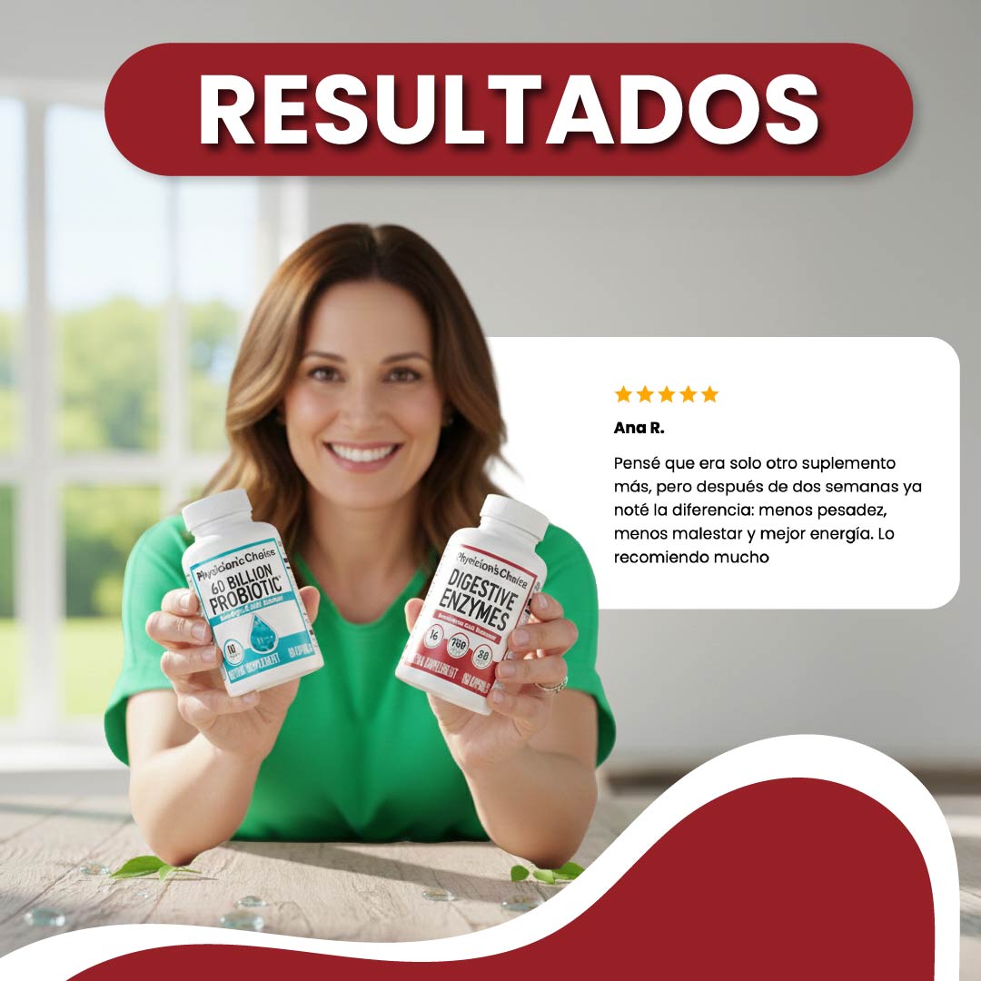 Suplemento probiótico -Apoya tu salud digestiva y del intestino de forma confiable.