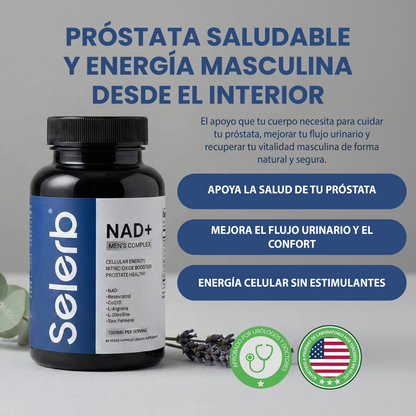 Complejo Nad+ Hombre - Apoyo para la prostática, circulación y vitalidad masculina.