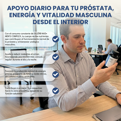 Complejo Nad+ Hombre - Apoyo para la prostática, circulación y vitalidad masculina.