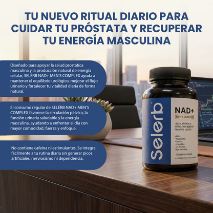 Complejo Nad+ Hombre - Apoyo para la prostática, circulación y vitalidad masculina.