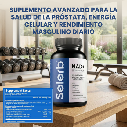 Complejo Nad+ Hombre - Apoyo para la prostática, circulación y vitalidad masculina.